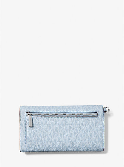 Michael Kors Jet Set Large Signature Logo Envelope Wristlet - Bags | Shop From The Mirage