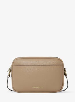 Jet Set Large Pebbled Leather Camera Crossbody Bag