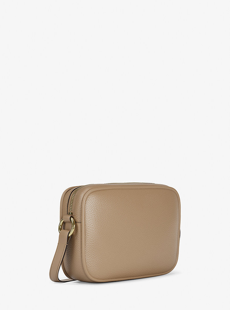 Jet Set Large Pebbled Leather Camera Crossbody Bag