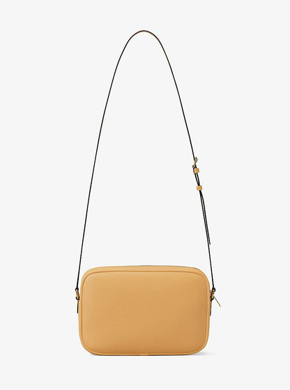 Jet Set Large Pebbled Leather Camera Crossbody Bag