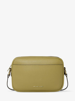 Jet Set Large Pebbled Leather Camera Crossbody Bag