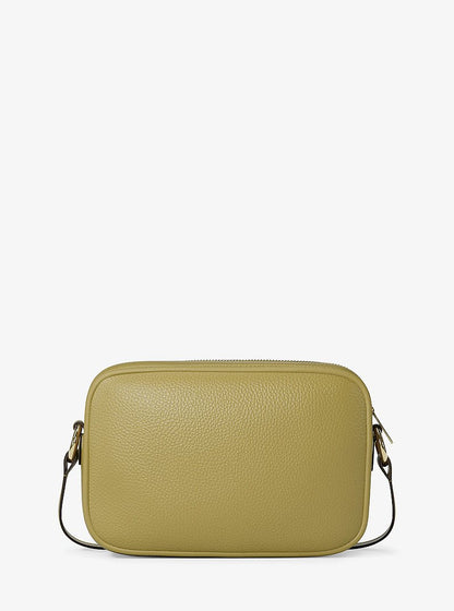 Jet Set Large Pebbled Leather Camera Crossbody Bag