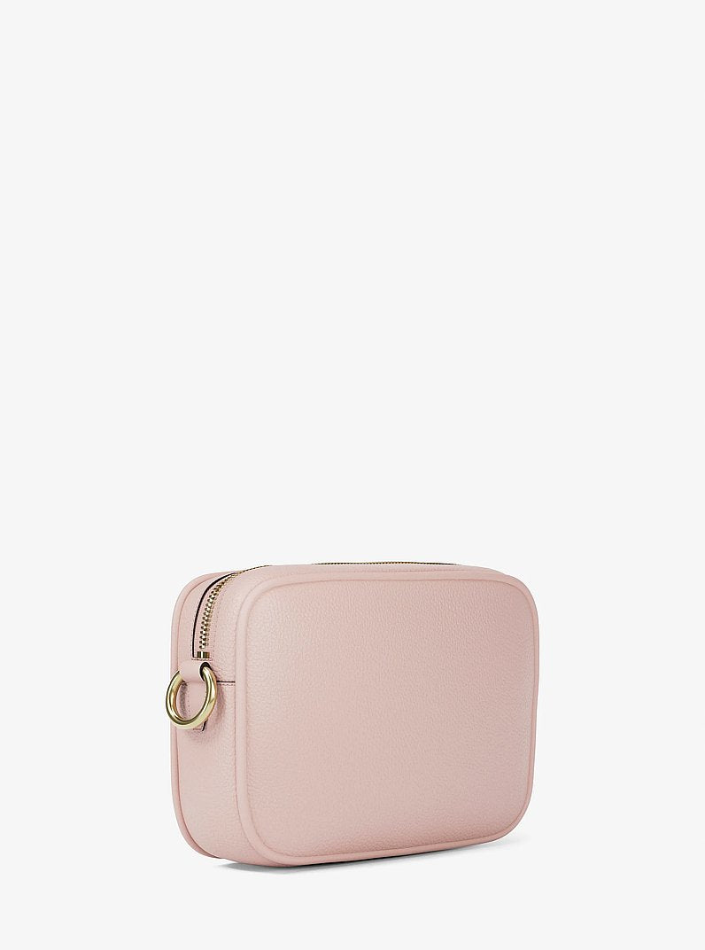 Jet Set Large Pebbled Leather Camera Crossbody Bag