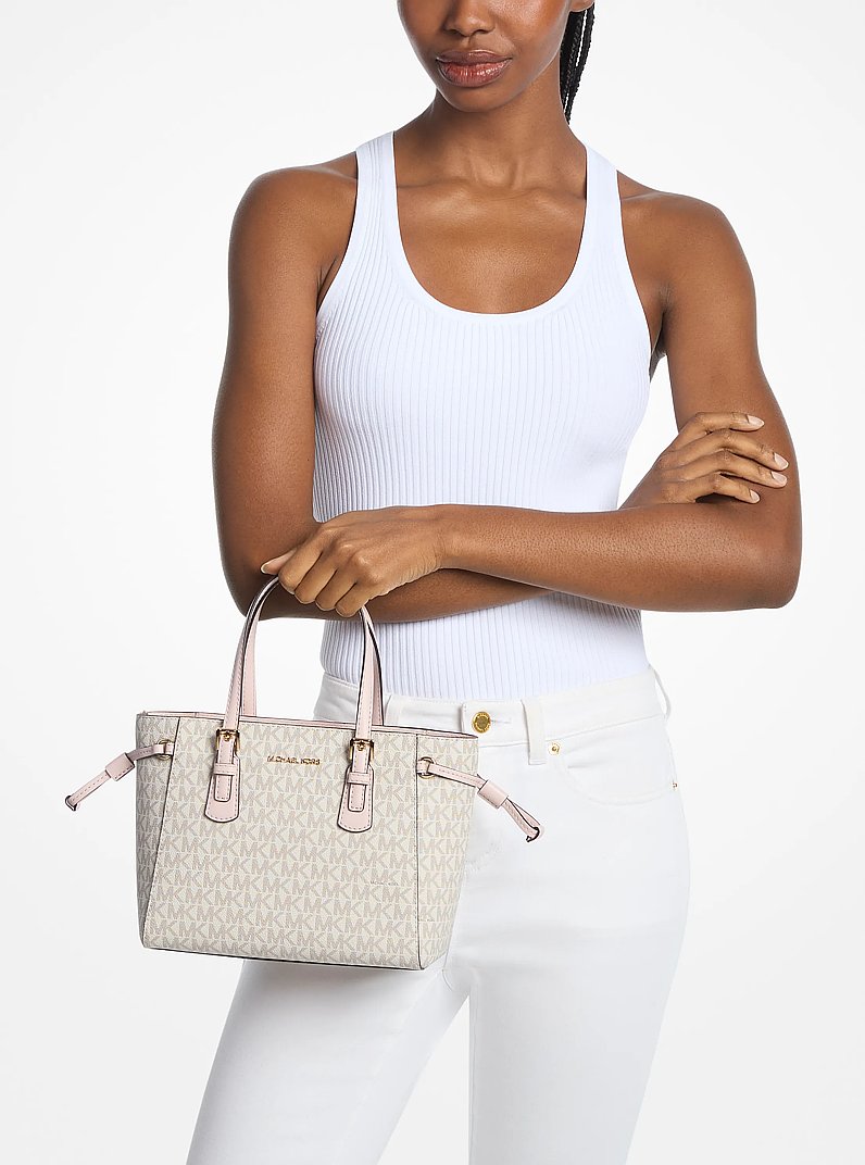 Voyager Extra-Small Signature Logo Convertible Crossbody Bag