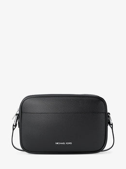 Jet Set Large Pebbled Leather Camera Crossbody Bag