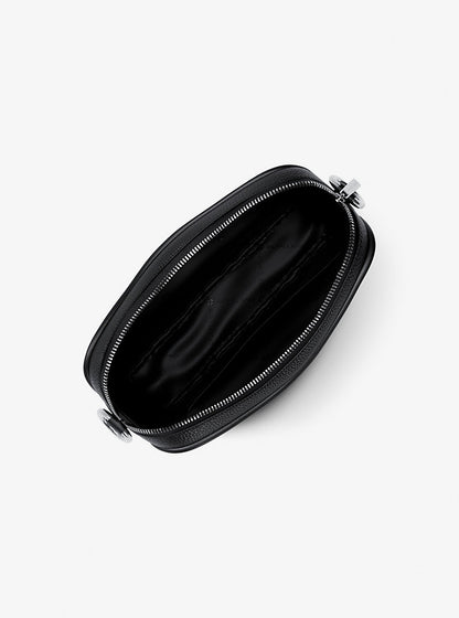 Jet Set Large Pebbled Leather Camera Crossbody Bag