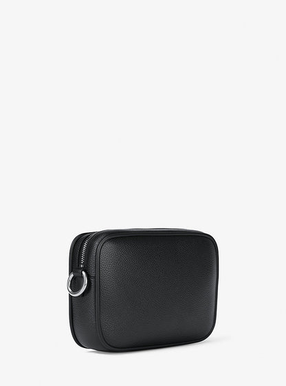 Jet Set Large Pebbled Leather Camera Crossbody Bag