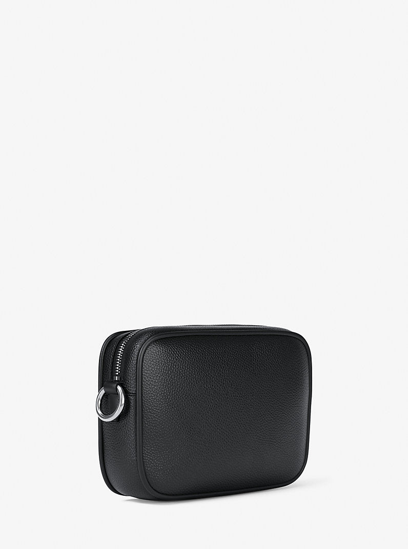 Jet Set Large Pebbled Leather Camera Crossbody Bag