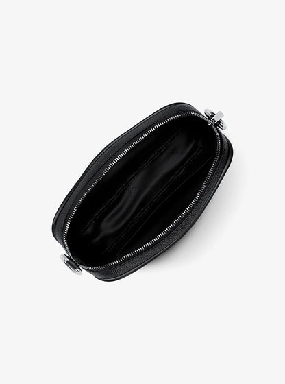 Jet Set Large Pebbled Leather Camera Crossbody Bag
