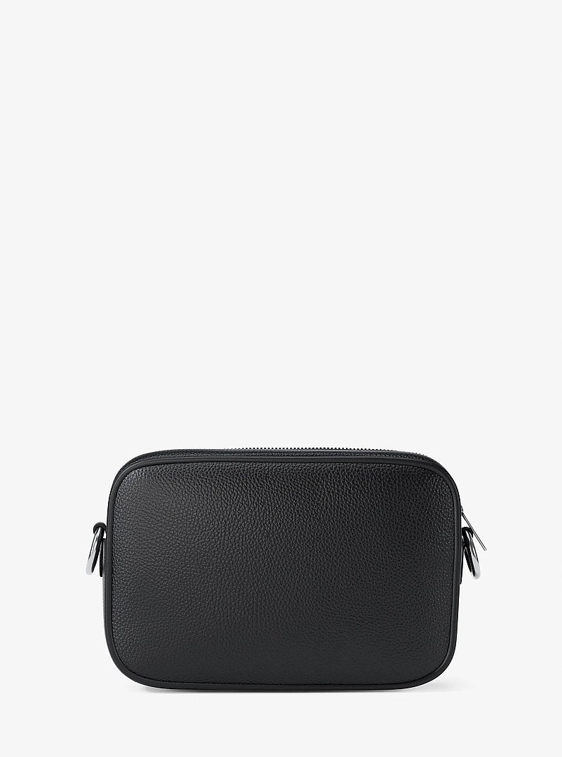 Jet Set Large Pebbled Leather Camera Crossbody Bag