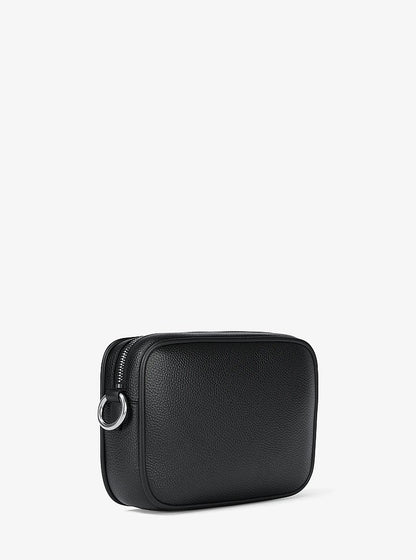Jet Set Large Pebbled Leather Camera Crossbody Bag