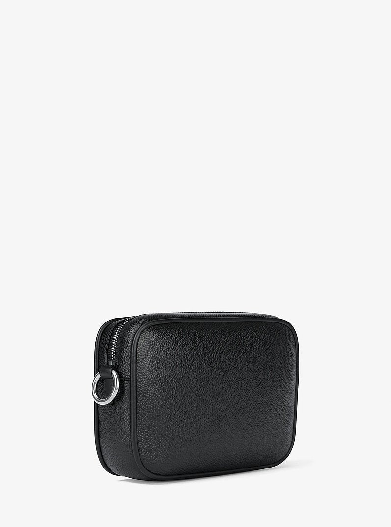 Jet Set Large Pebbled Leather Camera Crossbody Bag
