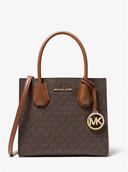 Michael Kors Mercer Medium Logo and Leather Accordion Crossbody Bag - Bags | Shop From The Mirage