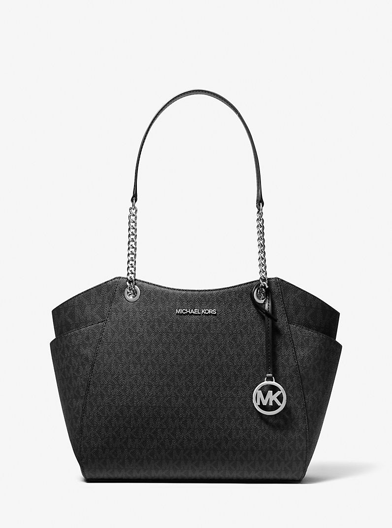 Jet Set Large Signature Logo Shoulder Bag