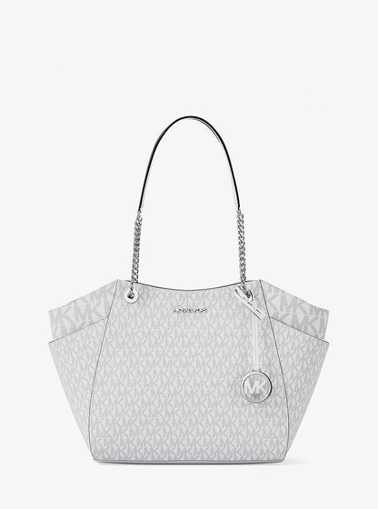 Jet Set Large Signature Logo Shoulder Bag