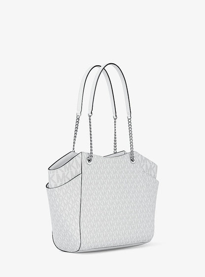 Jet Set Large Signature Logo Shoulder Bag