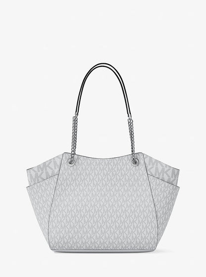 Jet Set Large Signature Logo Shoulder Bag