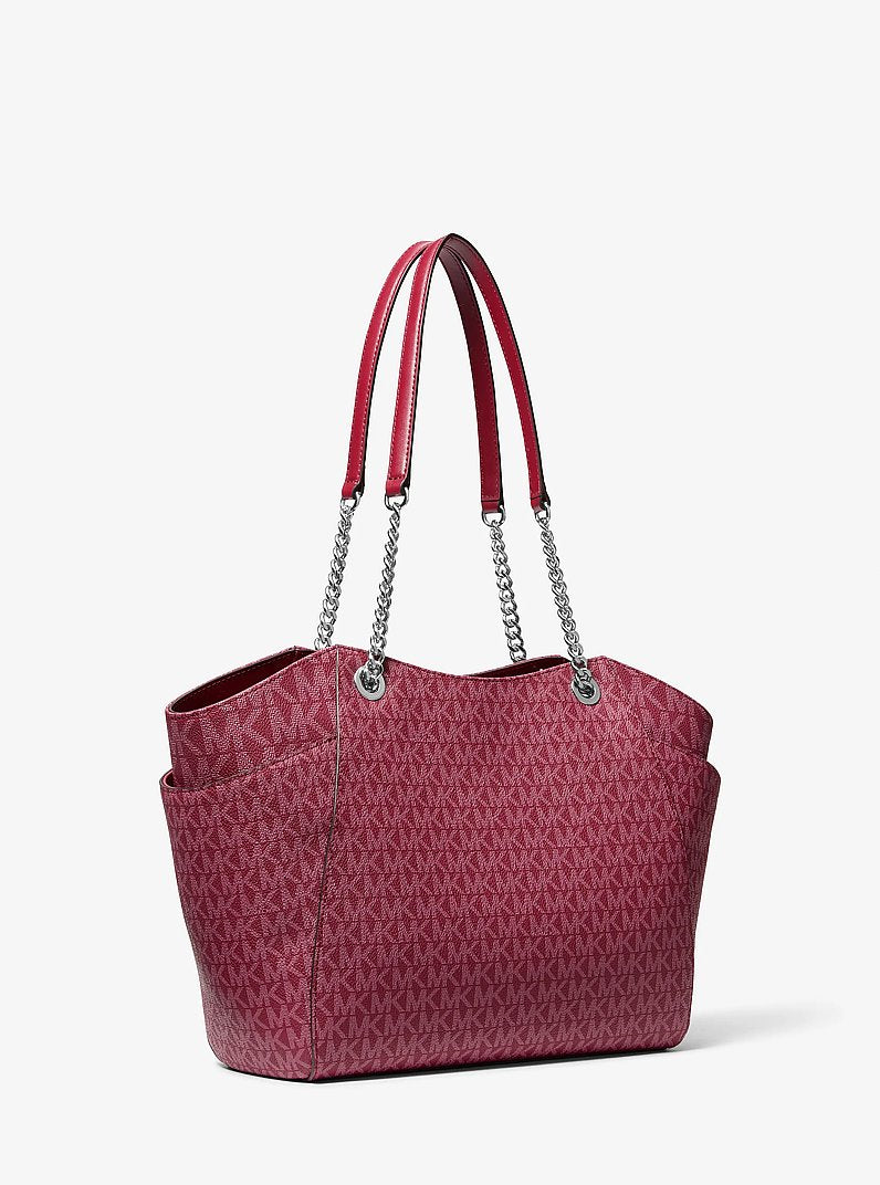 Jet Set Large Signature Logo Shoulder Bag