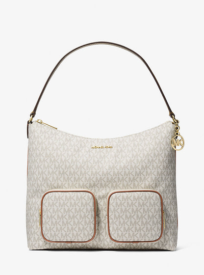 Merritt Large Signature Logo Cargo Shoulder Bag