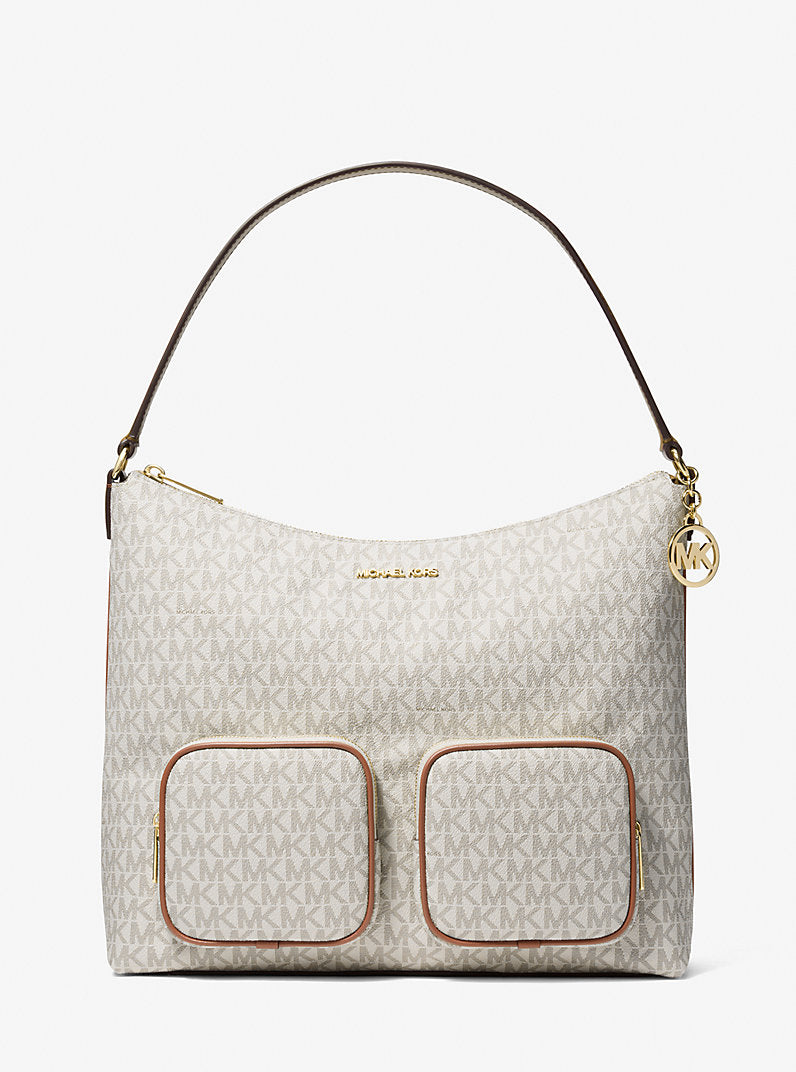 Merritt Large Signature Logo Cargo Shoulder Bag