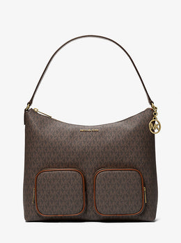 Merritt Large Signature Logo Cargo Shoulder Bag