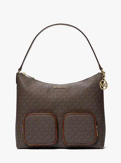 Merritt Large Signature Logo Cargo Shoulder Bag