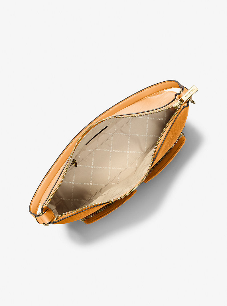 Merritt Large Pebbled Leather Cargo Shoulder Bag