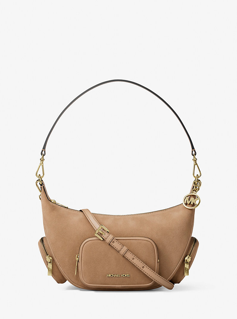 Merritt Medium Suede Convertible Shoulder Bag