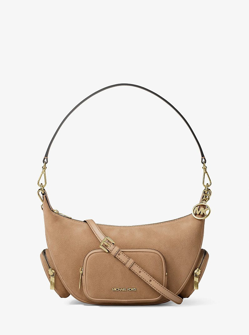 Merritt Medium Suede Convertible Shoulder Bag