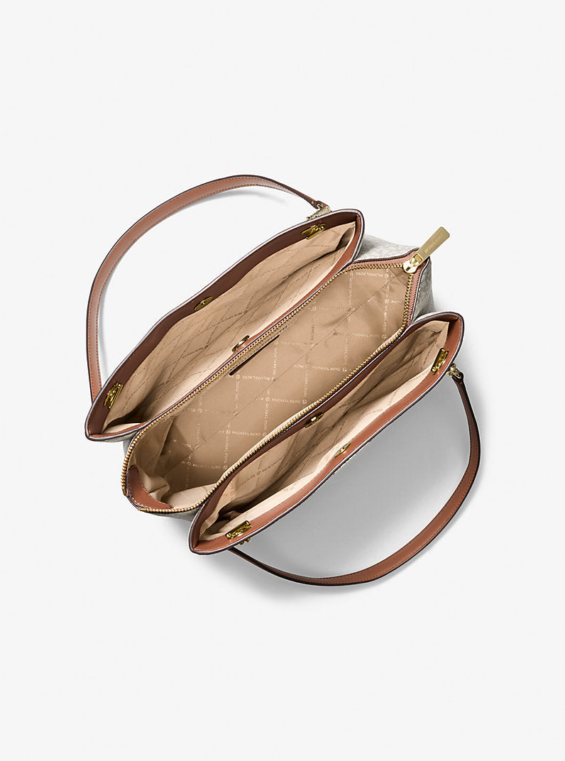Soho Medium Signature Logo Tote Bag