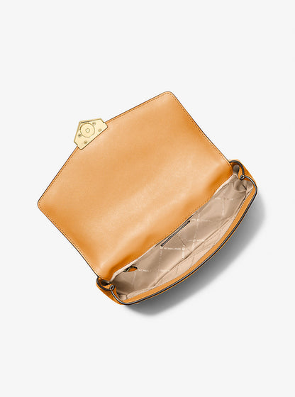 Soho Large Studded Signature Logo Shoulder Bag