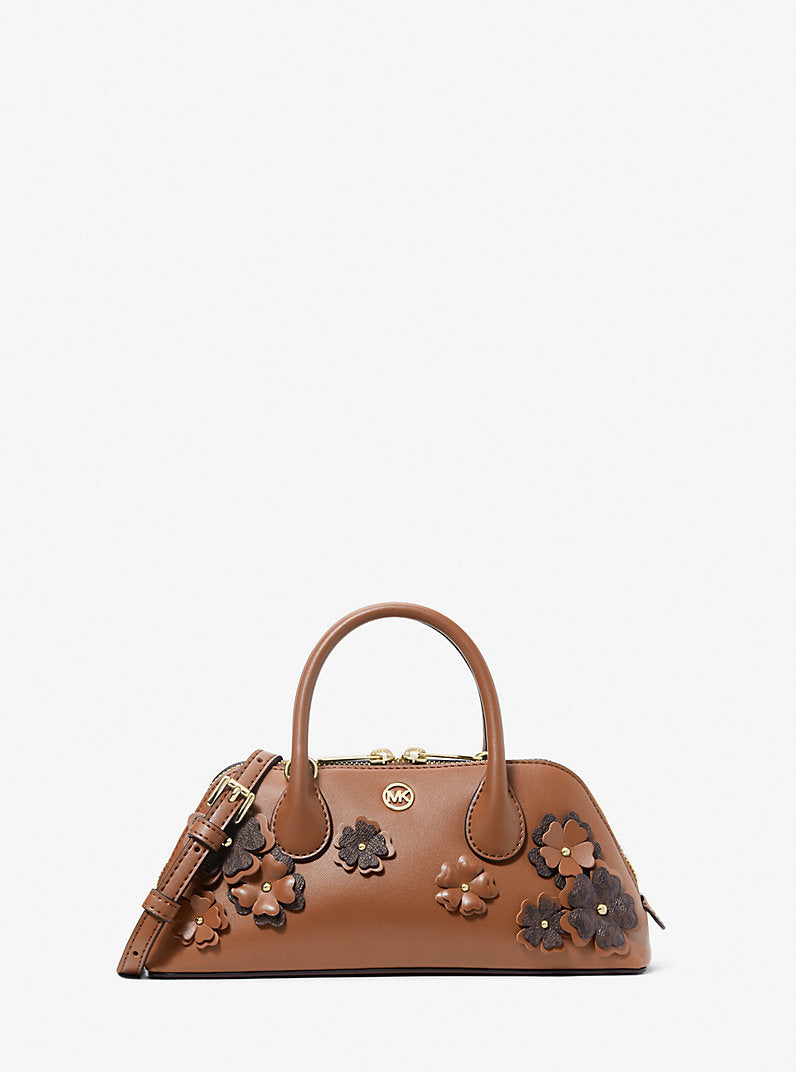 Petra Small Signature Logo Floral Embellished Crossbody Bag