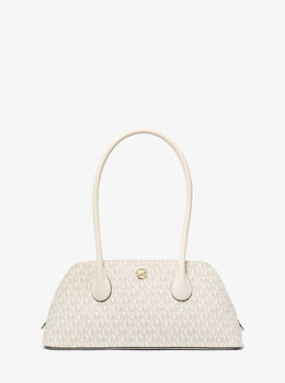 Petra Medium Signature Logo Shoulder Bag