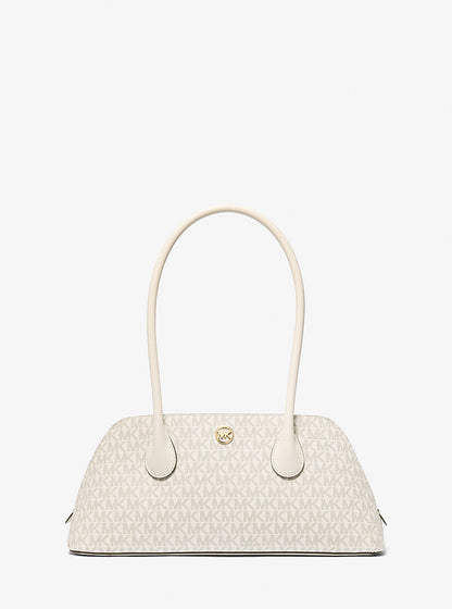 Petra Medium Signature Logo Shoulder Bag