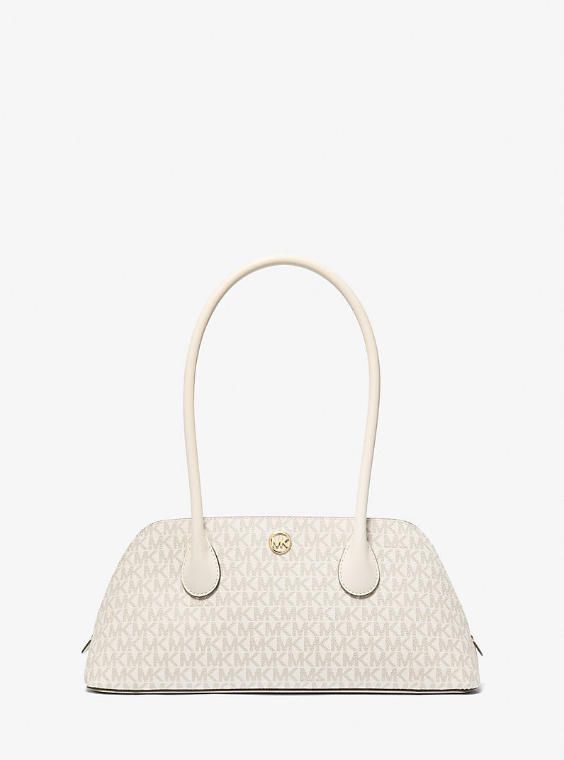 Petra Medium Signature Logo Shoulder Bag