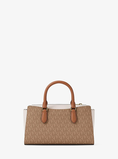 Arden Small Color-Block Signature Logo Messenger Bag