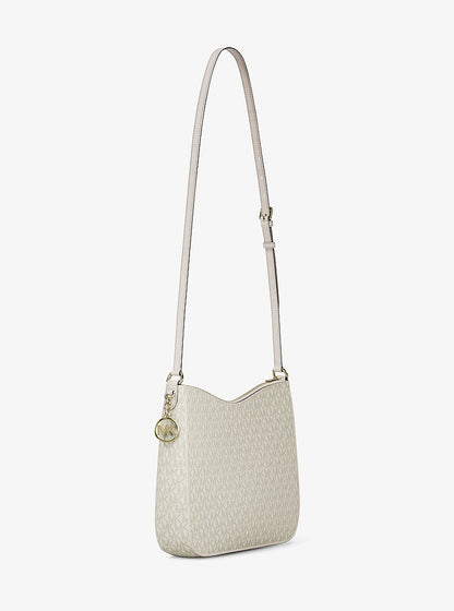 Nayla Medium Signature Logo Messenger Bag