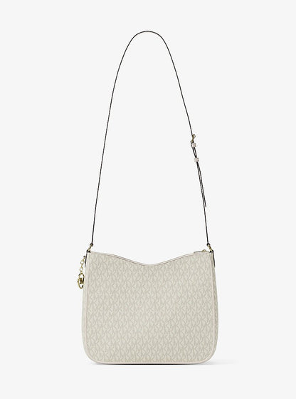 Nayla Medium Signature Logo Messenger Bag