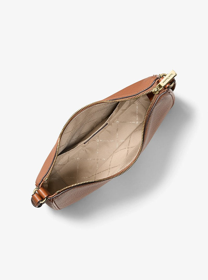 Nayla Medium Pebbled Leather Messenger Bag