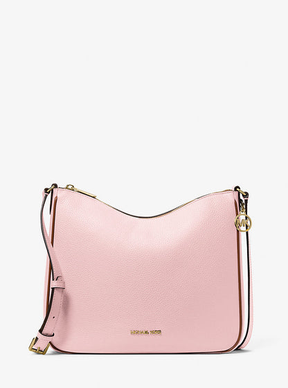Nayla Medium Pebbled Leather Messenger Bag