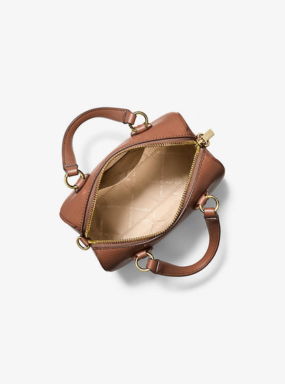 Grayson Small Pebbled Leather Duffel Crossbody Bag