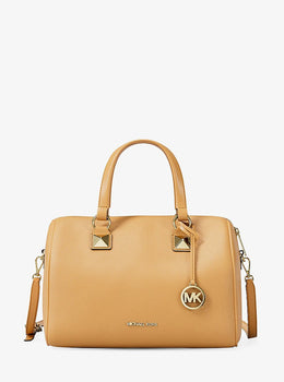 Grayson Medium Pebbled Leather Duffel Bag
