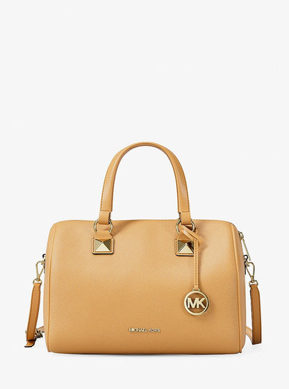 Grayson Medium Pebbled Leather Duffel Bag