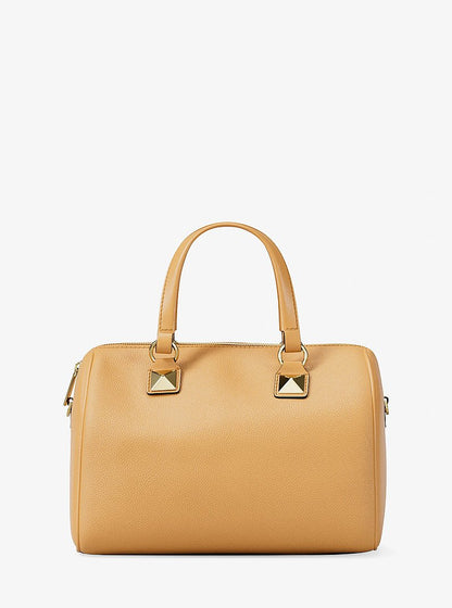 Grayson Medium Pebbled Leather Duffel Bag