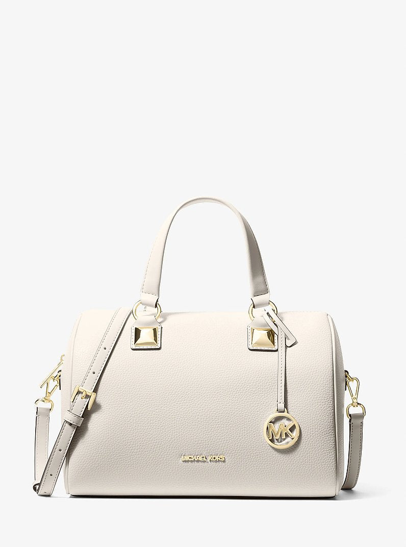 Grayson Medium Pebbled Leather Duffel Bag