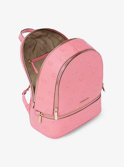 Rhea Medium Logo Debossed Backpack