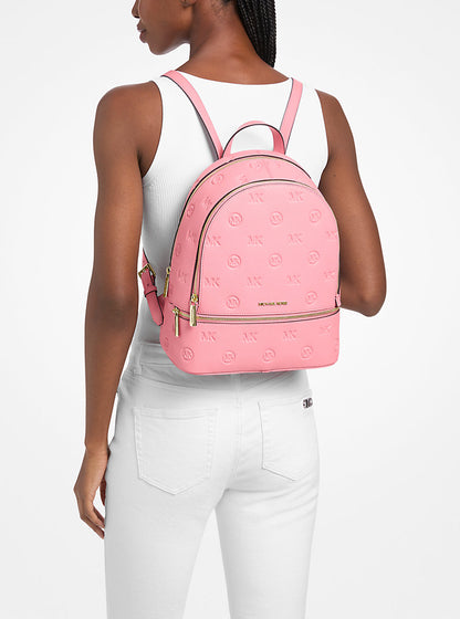 Rhea Medium Logo Debossed Backpack