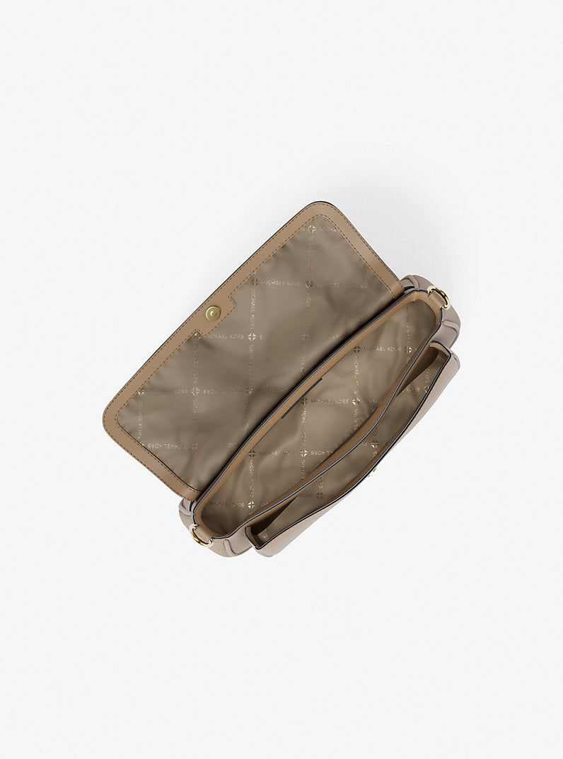 Jet Set Travel Small Pebbled Leather Crossbody Bag With Pouch