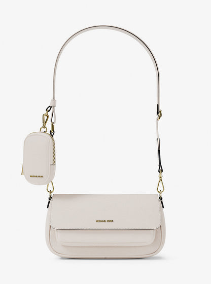 Jet Set Travel Small Pebbled Leather Crossbody Bag With Pouch