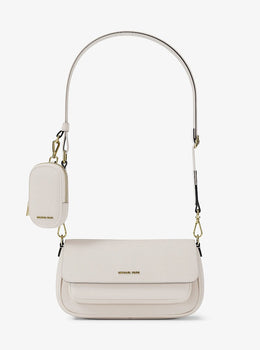 Jet Set Travel Small Pebbled Leather Crossbody Bag With Pouch